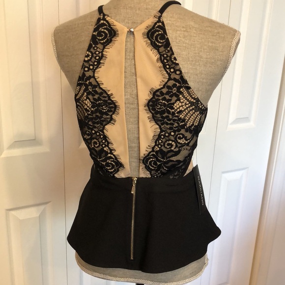 Marciano Peplum Halter Top - Picture 5 of 8